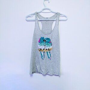 Old Navy sequin love bird tank